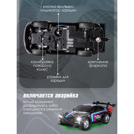 Автомобиль РУ BAZUMI BMW маленькая с телефона 1:64