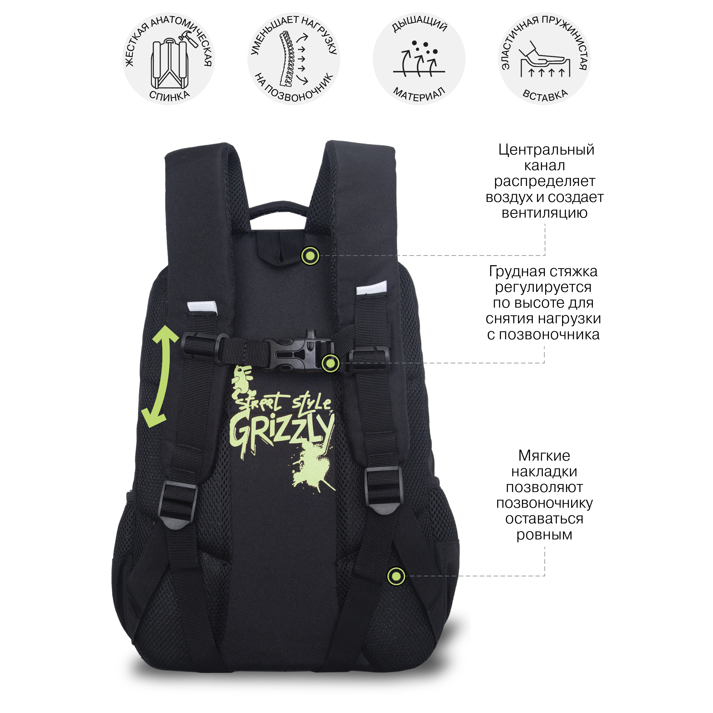 Рюкзак Grizzly для мальчика - фото 8