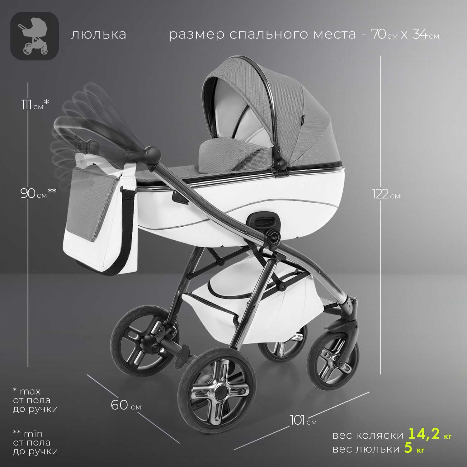 Коляска 2 в 1 Nuovita - фото 13