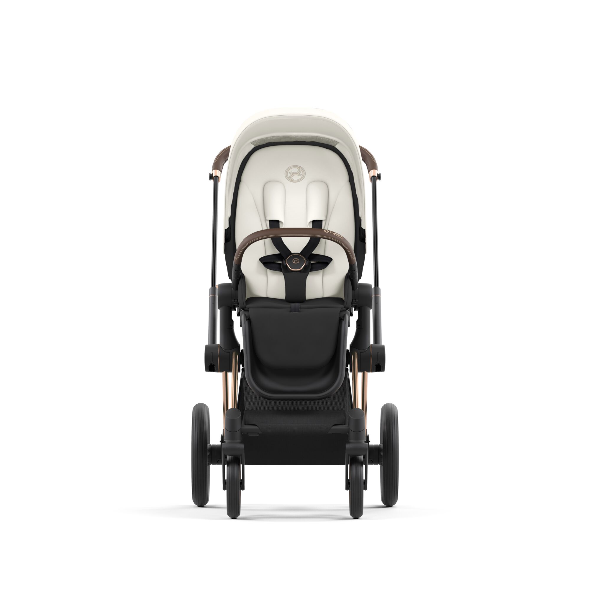 Коляска 2в1 Cybex Priam IV Rosegold белый - фото 8