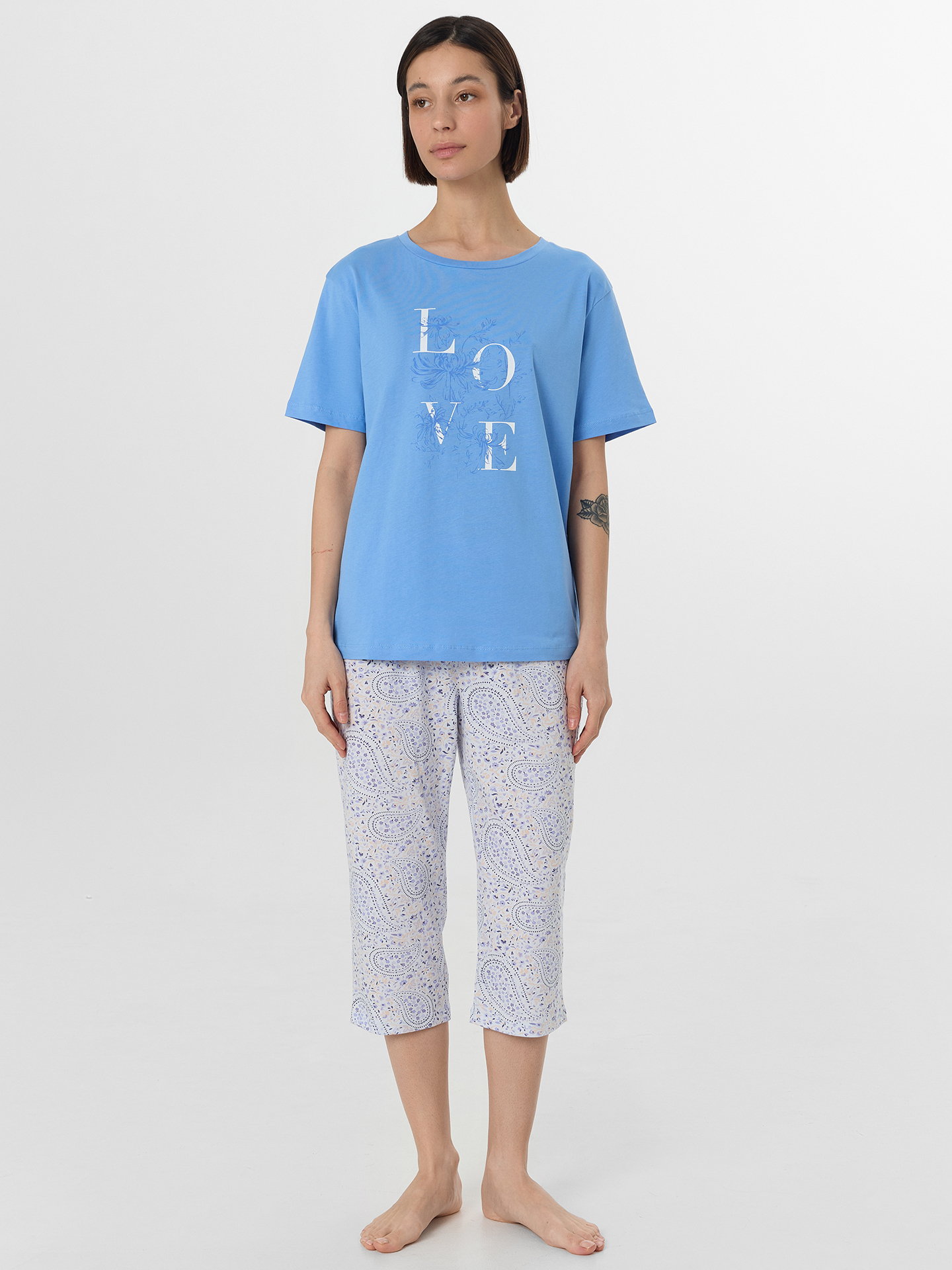 Пижама Mark Formelle (Марк Формэль) 592370/сине -голубой +узор на голубом - фото 1