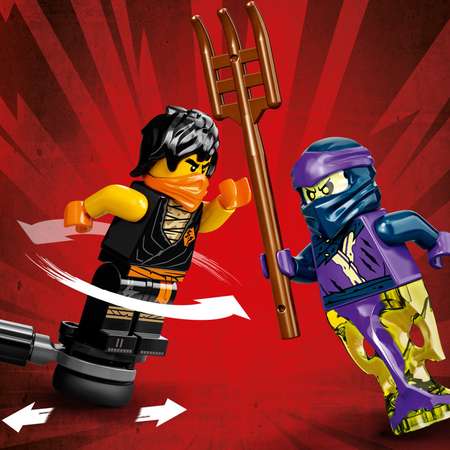 Конструктор LEGO NINJAGO Коул против Призрачного воина блочный