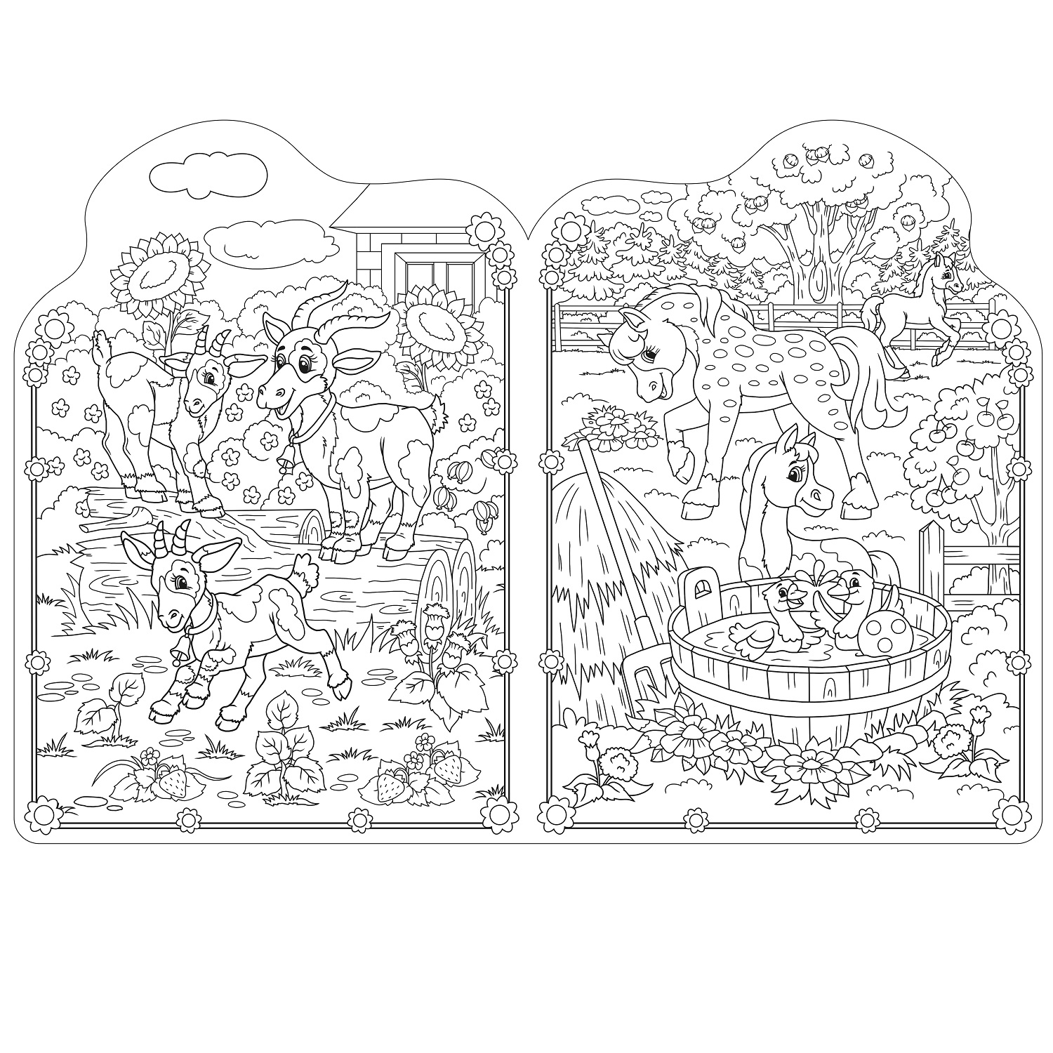 Книга ND PLAY Суперраскраска с любимыми героями Ферма - фото 2