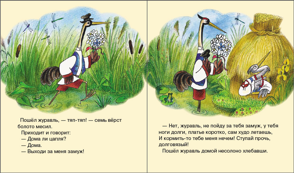 Сказки Школьная Книга Журавль цапля и Лиса - фото 2