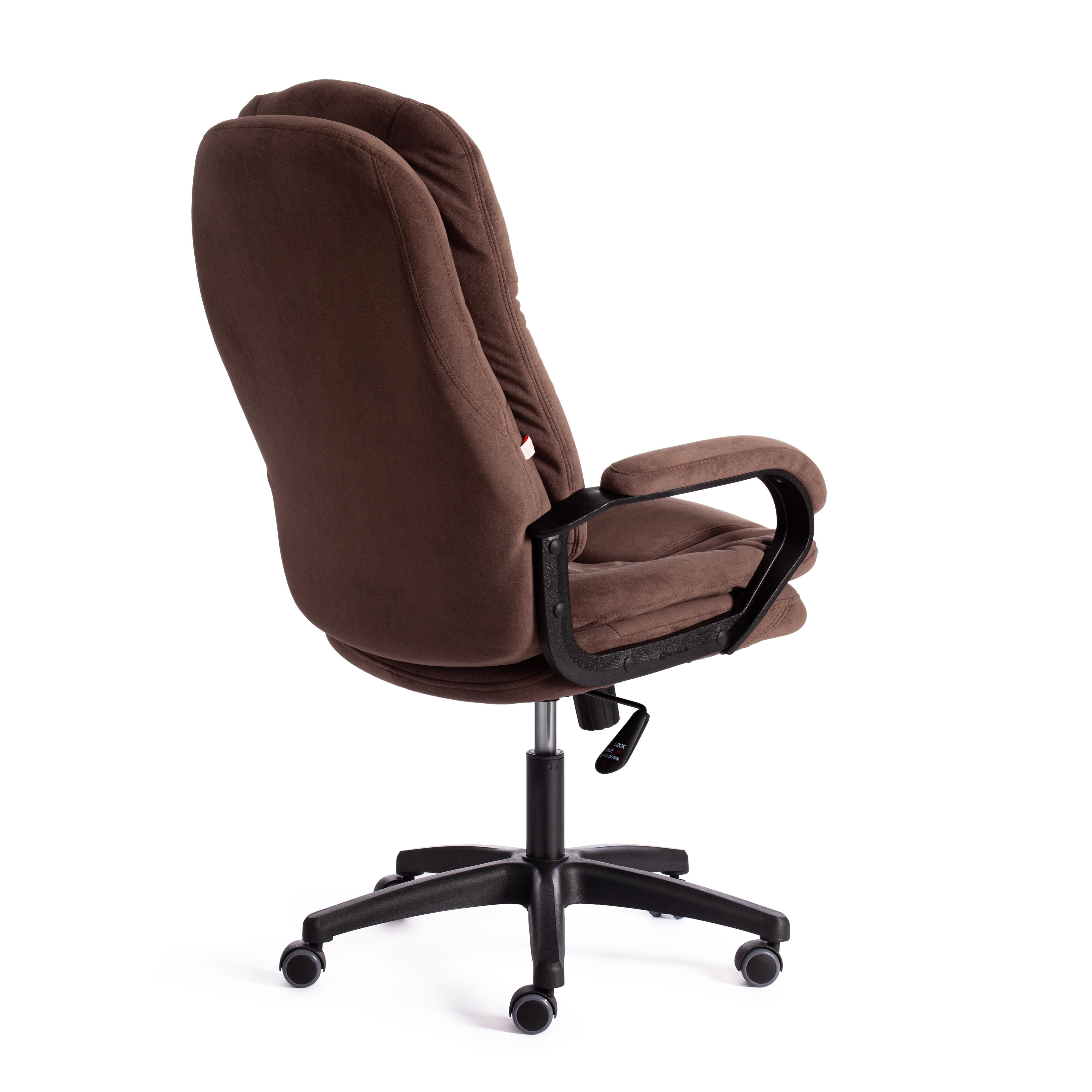Компьютерное кресло TETCHAIR Комфорт Лт флок коричневый - фото 4