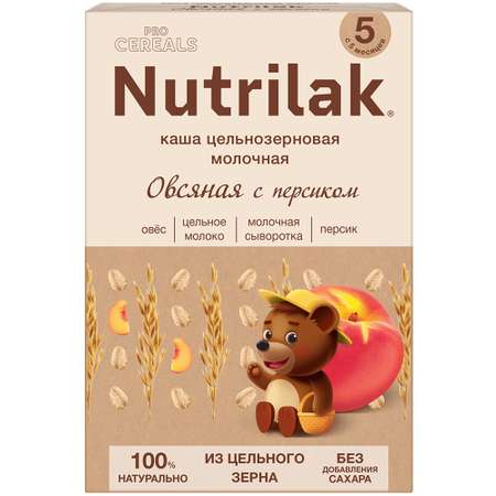 Каша молочная Nutrilak Premium Procereals овсяная персик 200г с 5месяцев