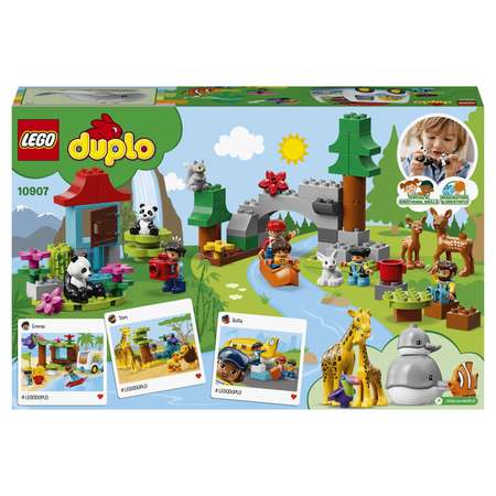 Конструктор LEGO DUPLO Town Животные мира блочный