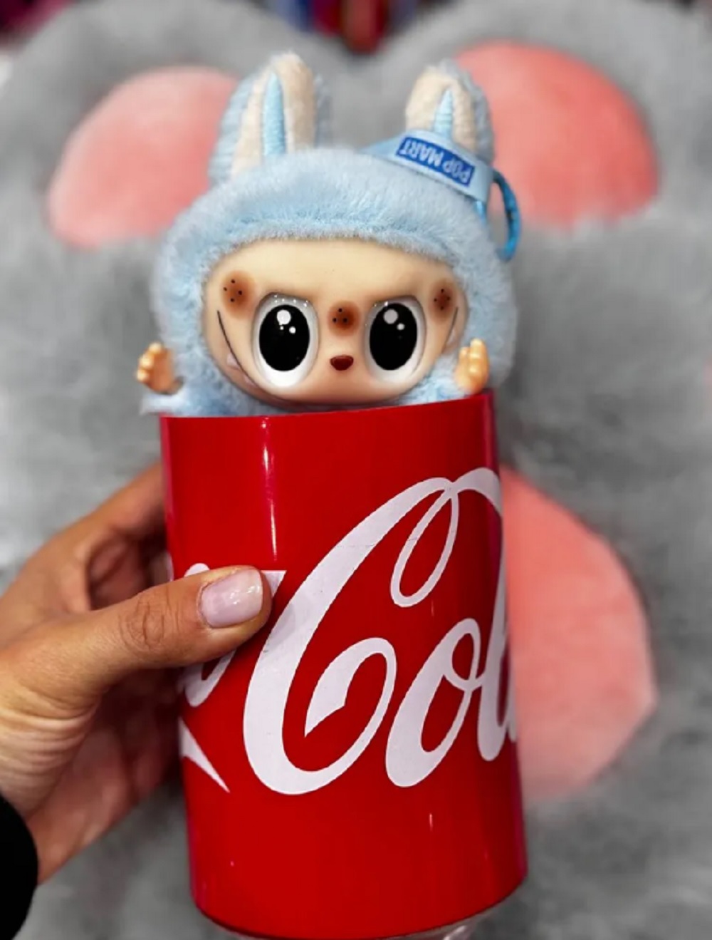 Мягкая игрушка сюрприз ТОТОША монстрик Labubu в банке Кола - фото 2