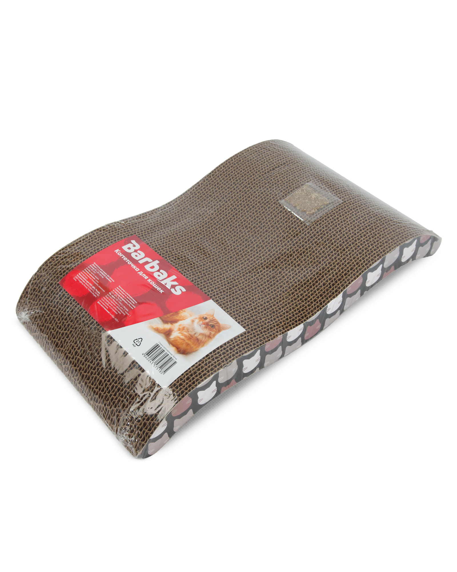 Когтеточка для кошек Barbaks Когтеточка Волна 55*25*6.5см - фото 7