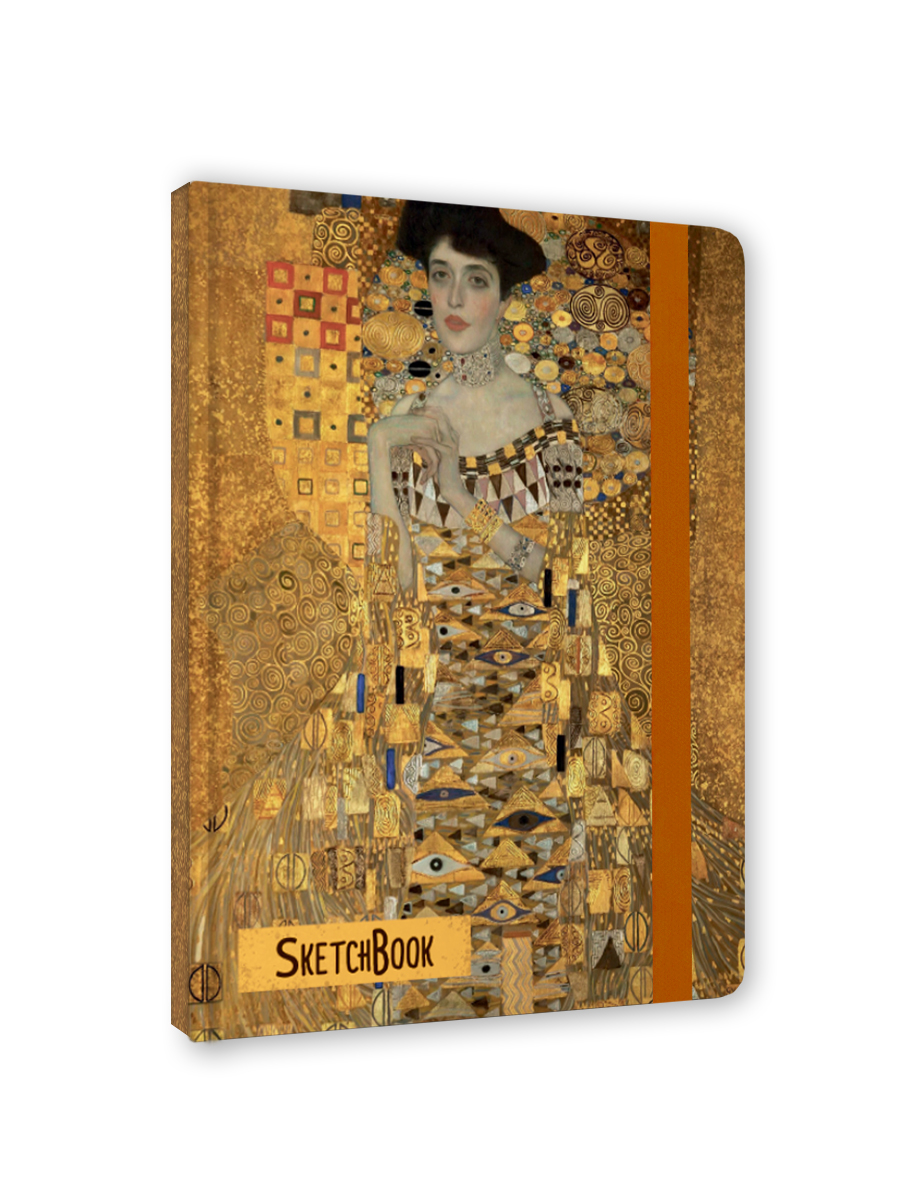 Блокнот Проф-Пресс Скетчбук А5 Густав Климт Золотая Адель - фото 6