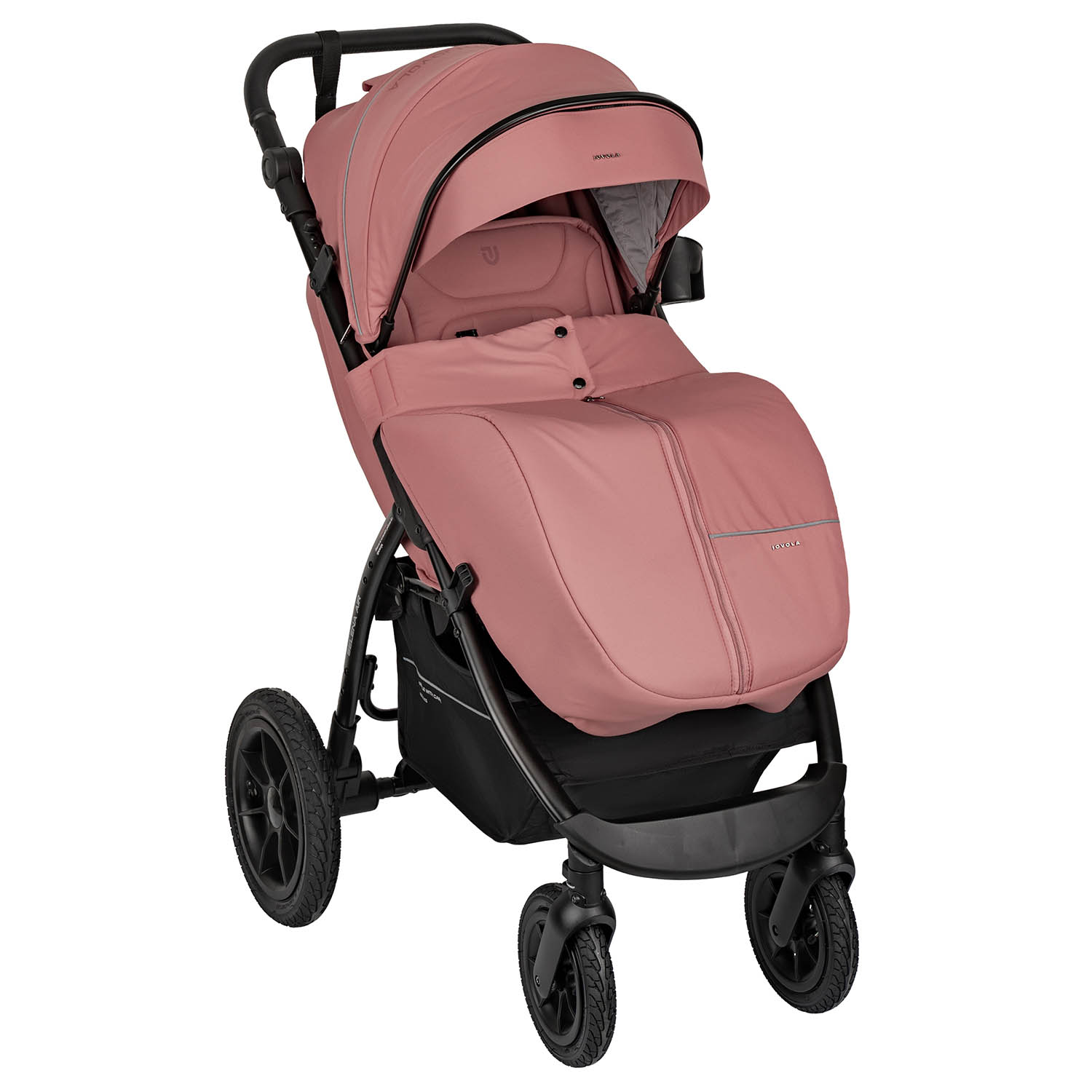 Коляска прогулочная JOVOLA SELENA Air 25 с сумкой розовый - фото 17