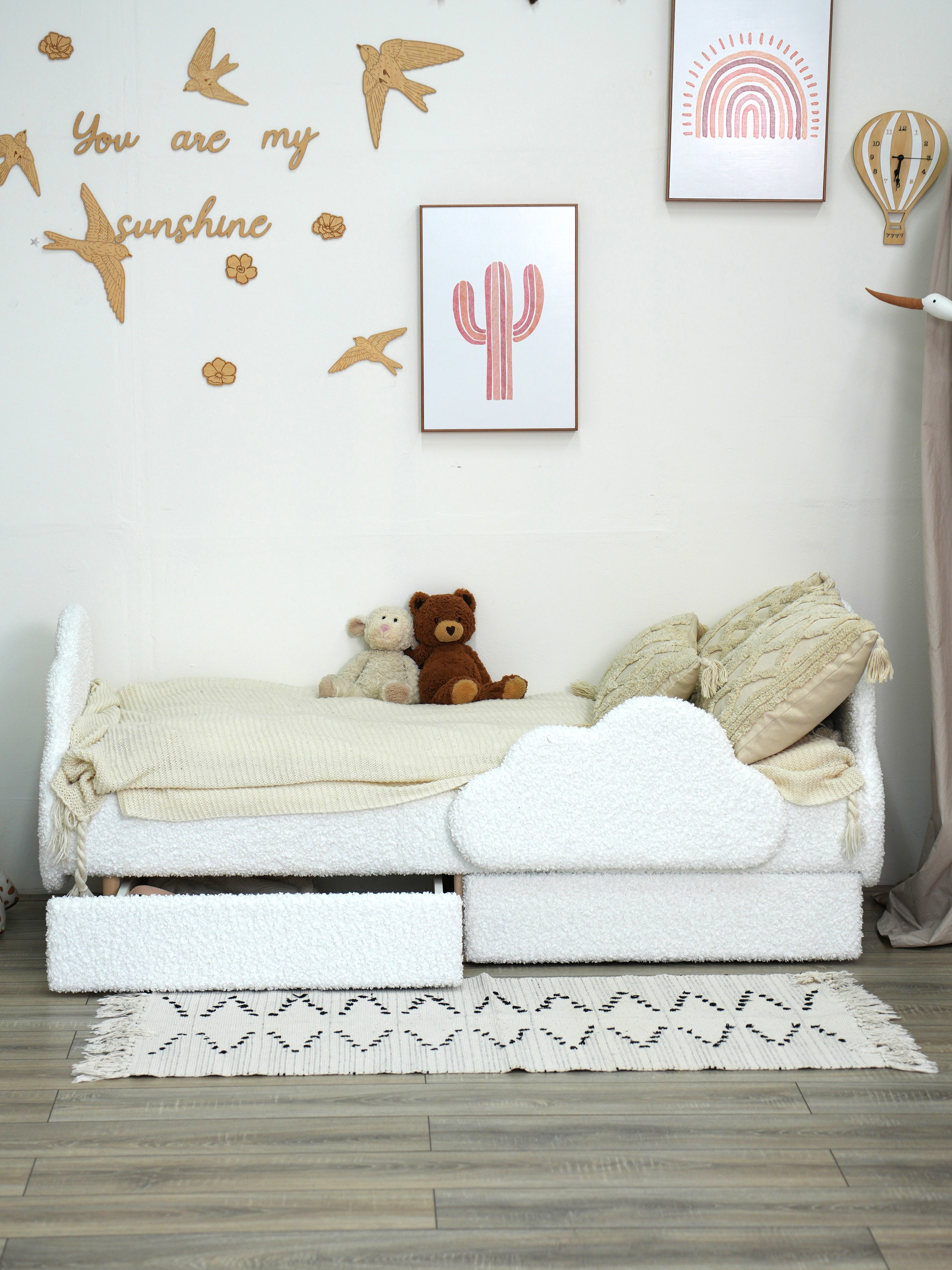 Детская кровать Облако,Премиум Букле 160х80 - фото 10