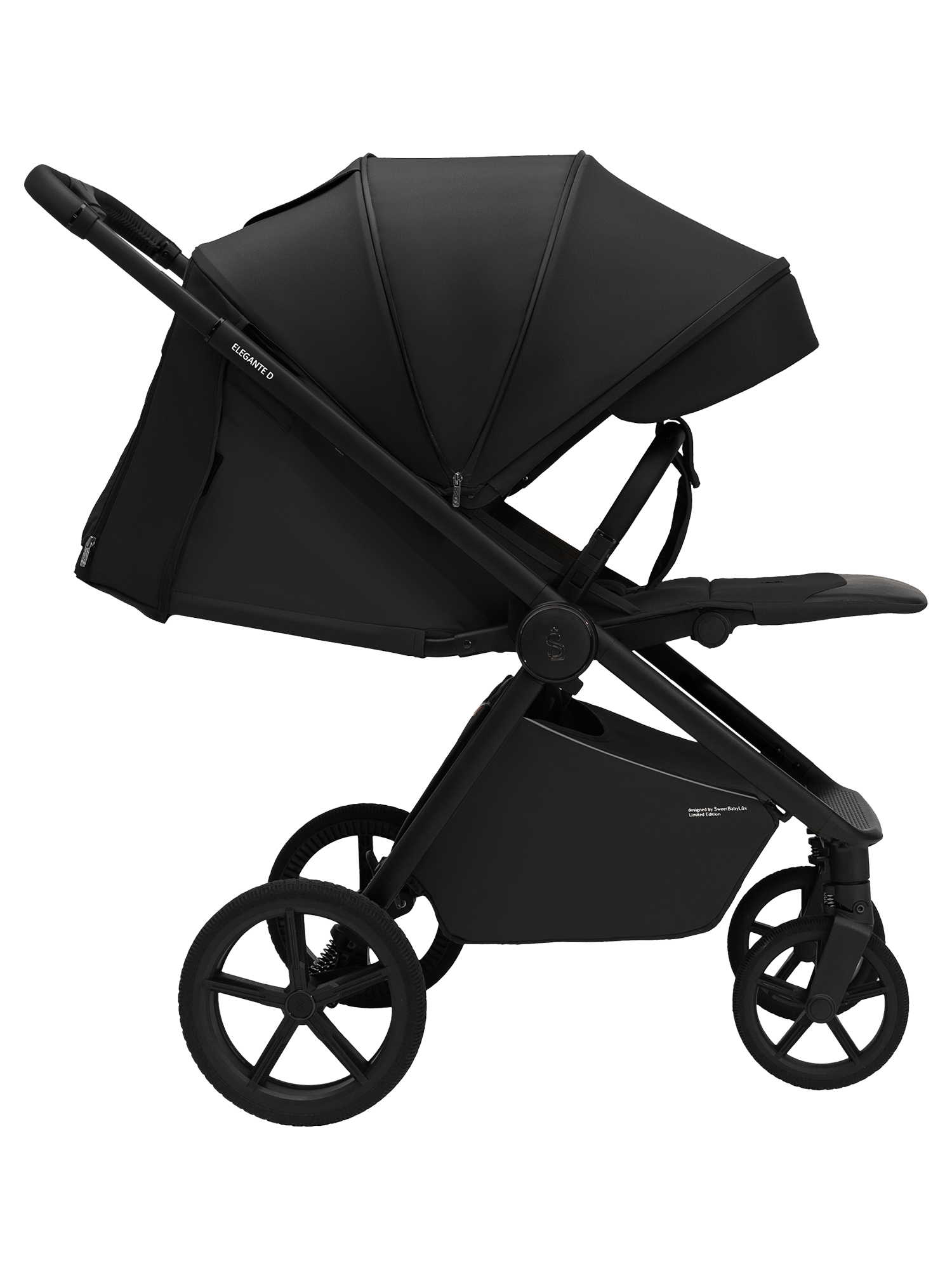 Коляска прогулочная Sweet Baby Elegante D Black черный - фото 20