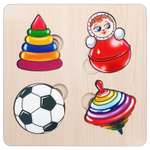 Игрушка Нескучные игры рамка-вкладыш Больше-меньше Игрушки