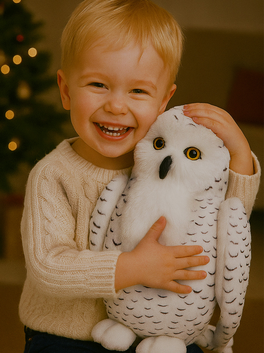 Мягкая игрушка All About Nature сова Белая - фото 1
