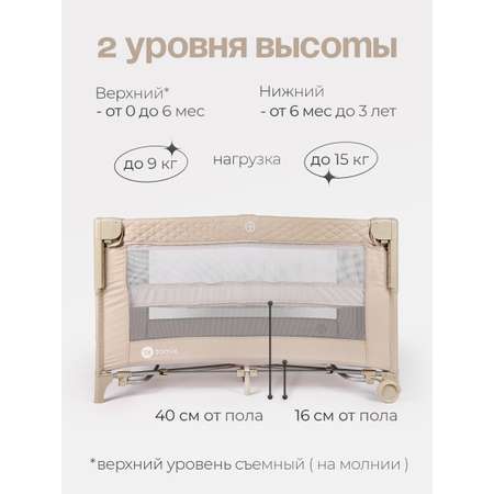 Манеж кровать детский Tomix Born Plus