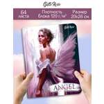 Скетчбук Проф-Пресс блокнот Ангел в фиолетовом А4 64 лист. 1 шт.