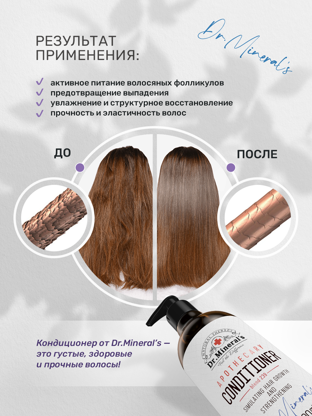 Кондиционер Dr.Minerals 400 мл - фото 4