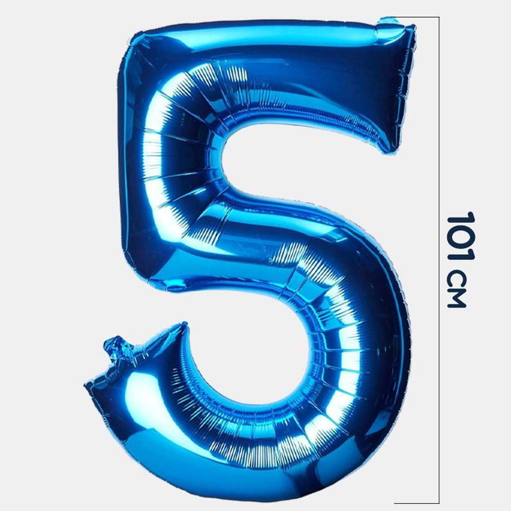 Воздушные шары Riota на 5 лет Синий трактор - фото 6