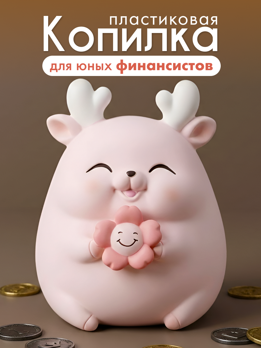 Копилка пластиковая iLikeGift Олененок - фото 1