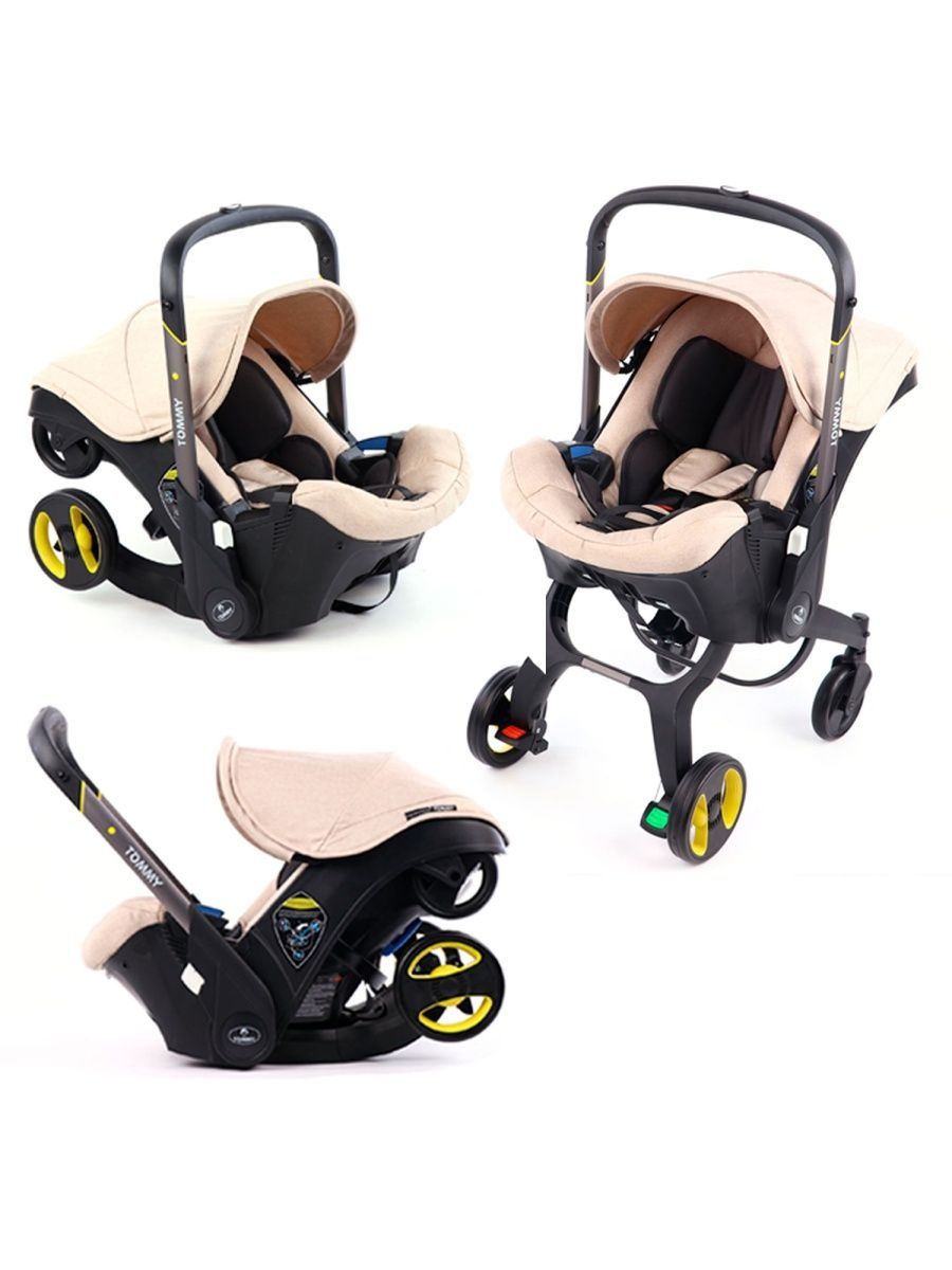 Коляска трансформер TOMMY Smart бежевый - фото 6