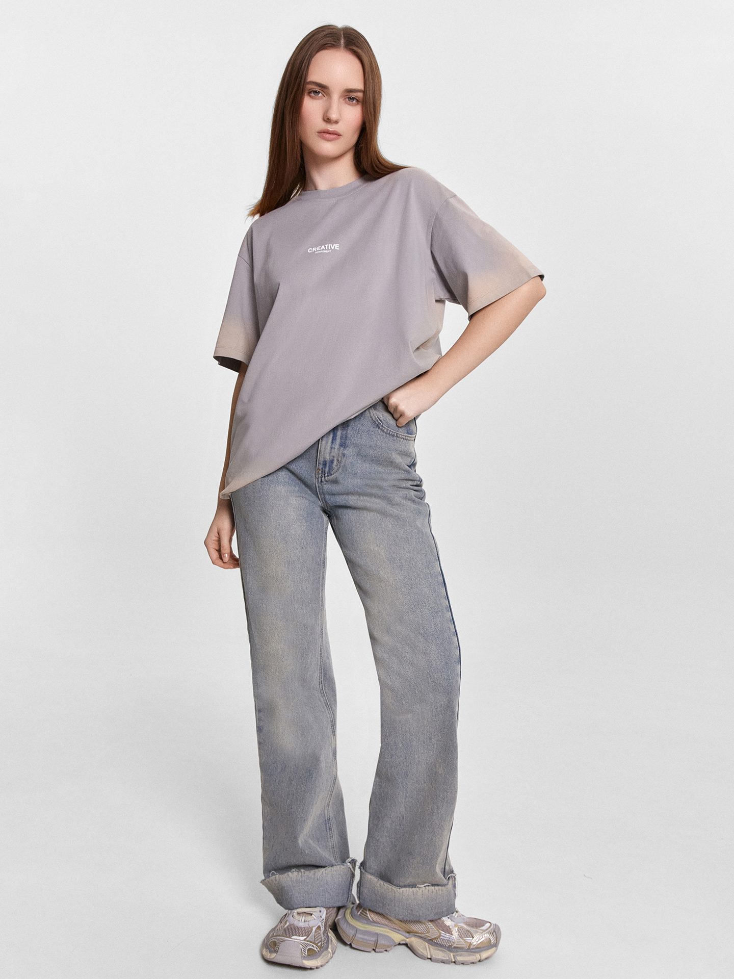 Футболка Mark Formelle (Марк Формэль) 112678-2/серый +печать1 - фото 2