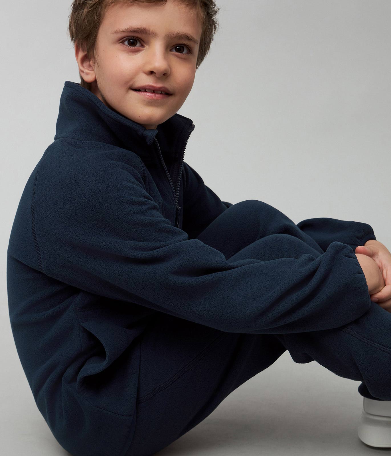 Толстовка Totti Kids AW23TKB015/Кардиган детский флисовый/Синий - фото 4