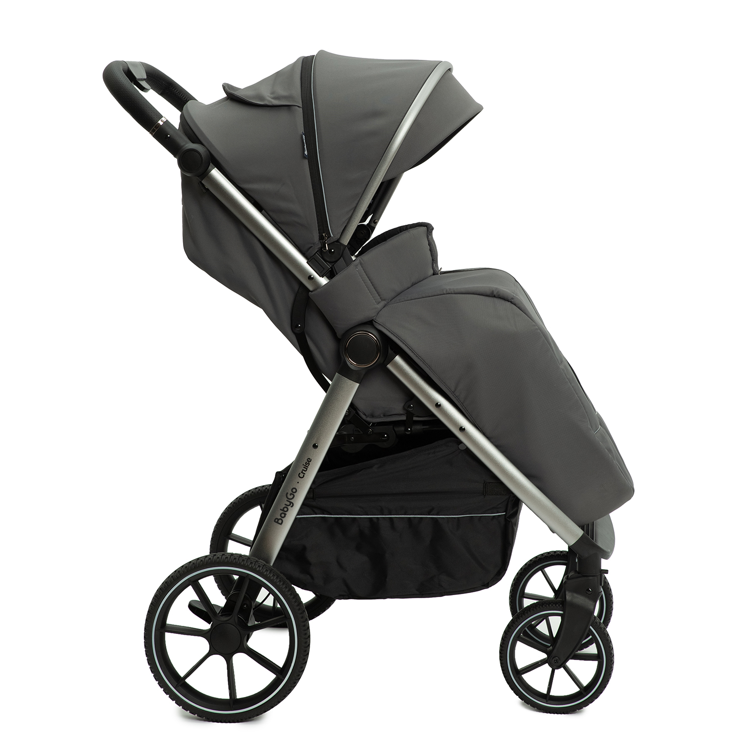 Коляска прогулочная BabyGo Cruise New серый - фото 10