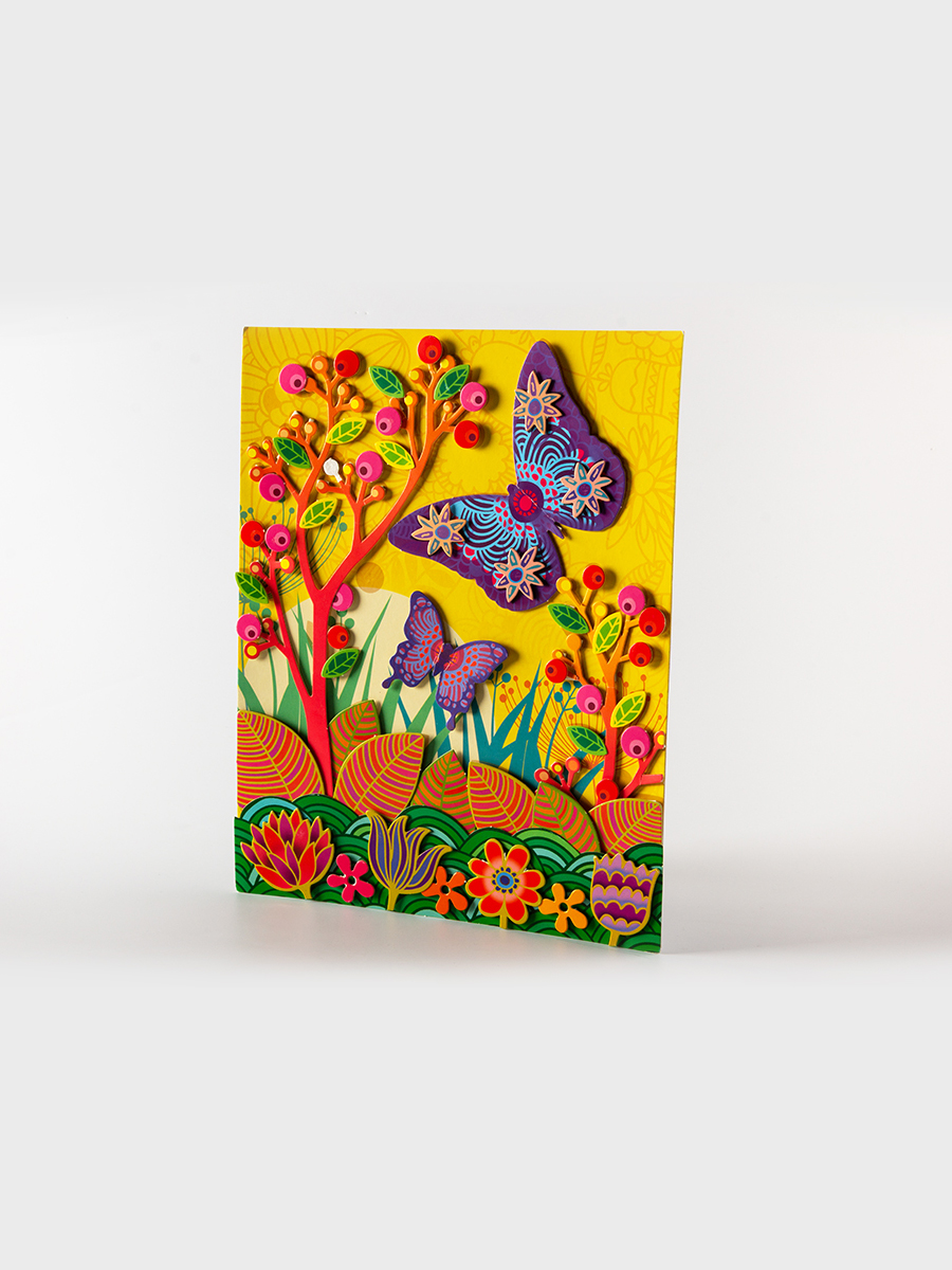 Набор для творчества Дрофа-Медиа аппликация Бабочки на лугу - фото 4