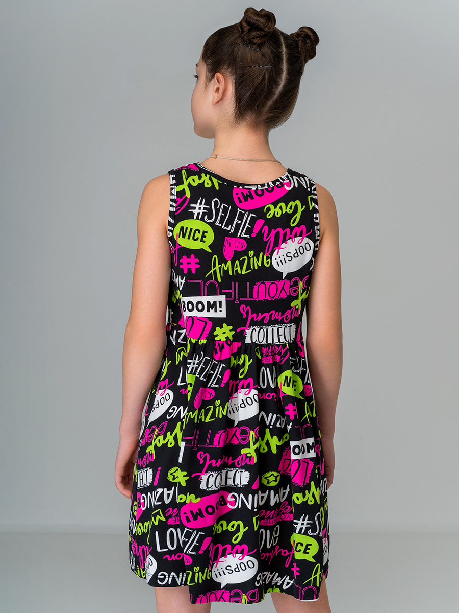 Платье HappyFox HF00199черный.хештеги - фото 4