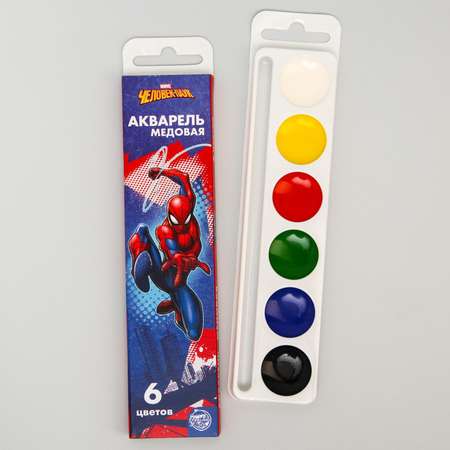 Краски акварель Marvel 6 цв.
