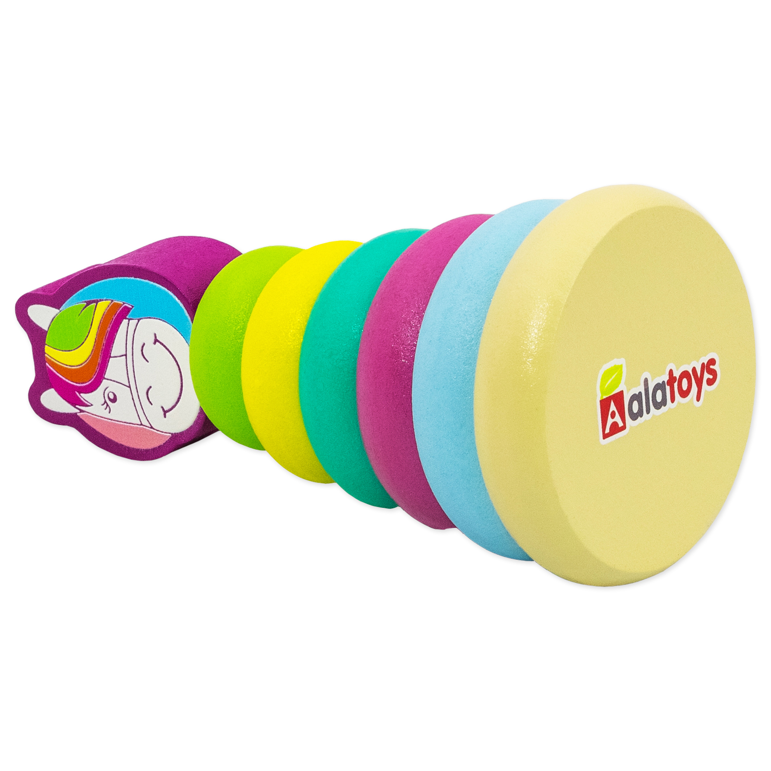 Игрушка Alatoys пирамидка Лошадка развивающая игрушка - фото 5