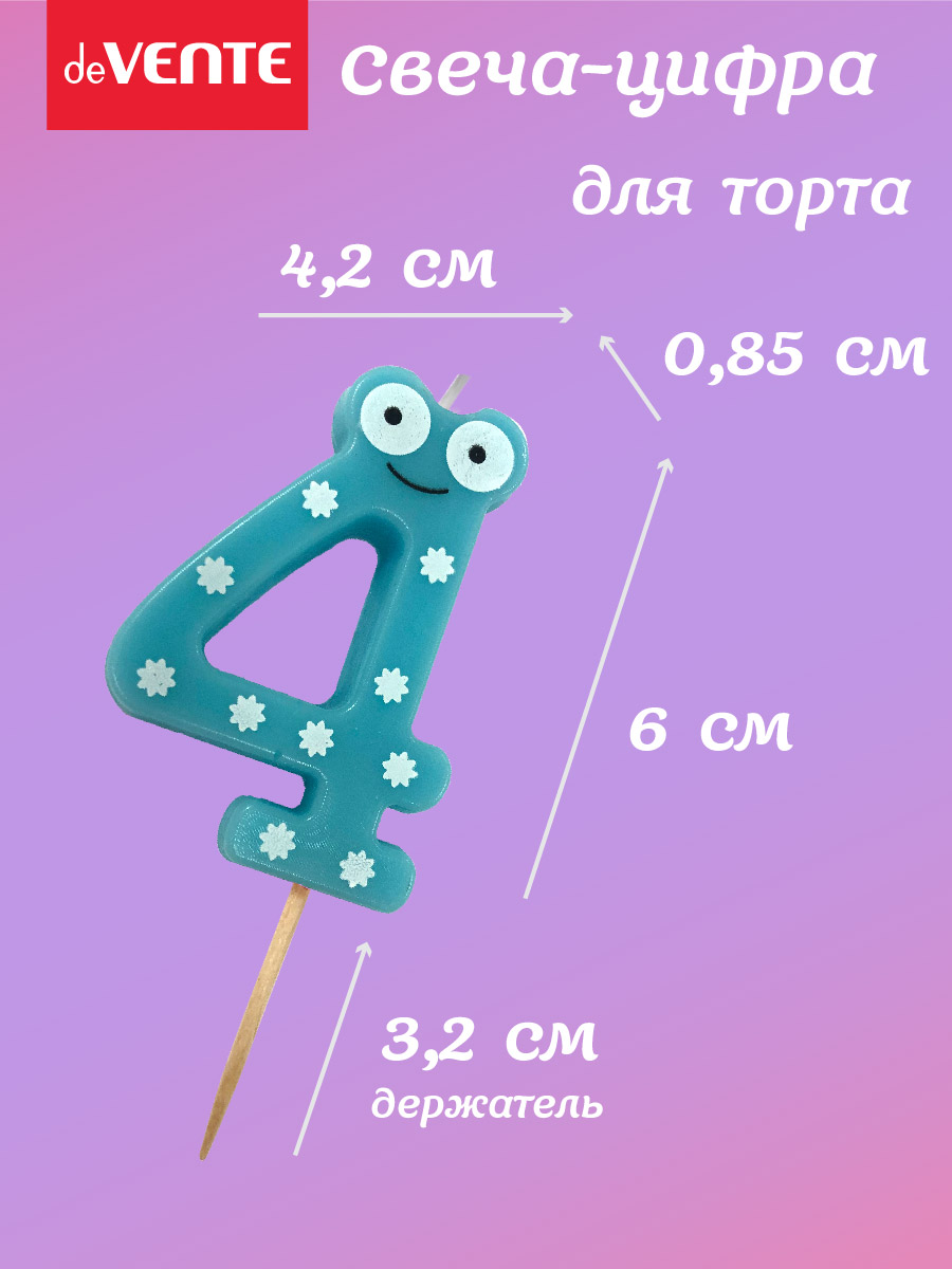 Свечи для торта deVENTE смешная 4 - фото 2