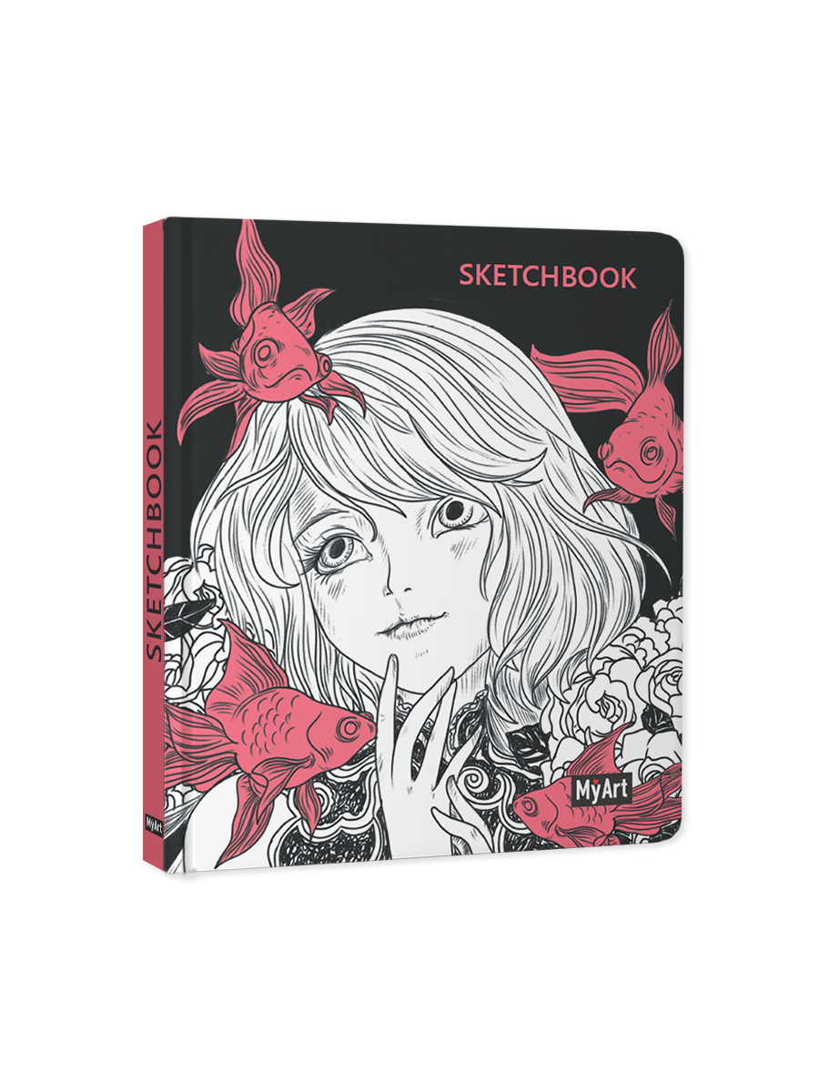 Скетчбук Проф-Пресс Аниме Под водой А4 64 лист. 1 шт. - фото 6