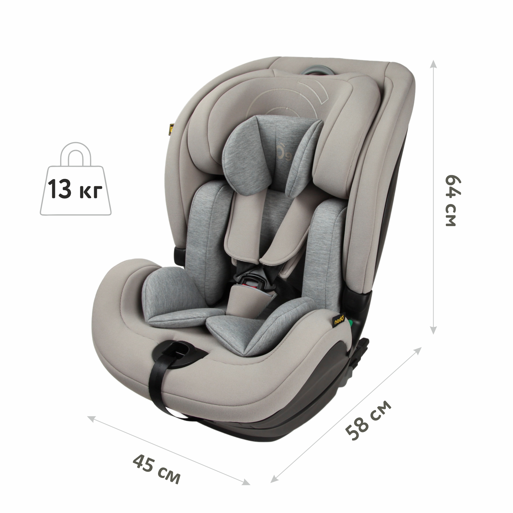 Автокресло nado Litchi Isofix 1/2/3 (9-36 кг) - фото 8