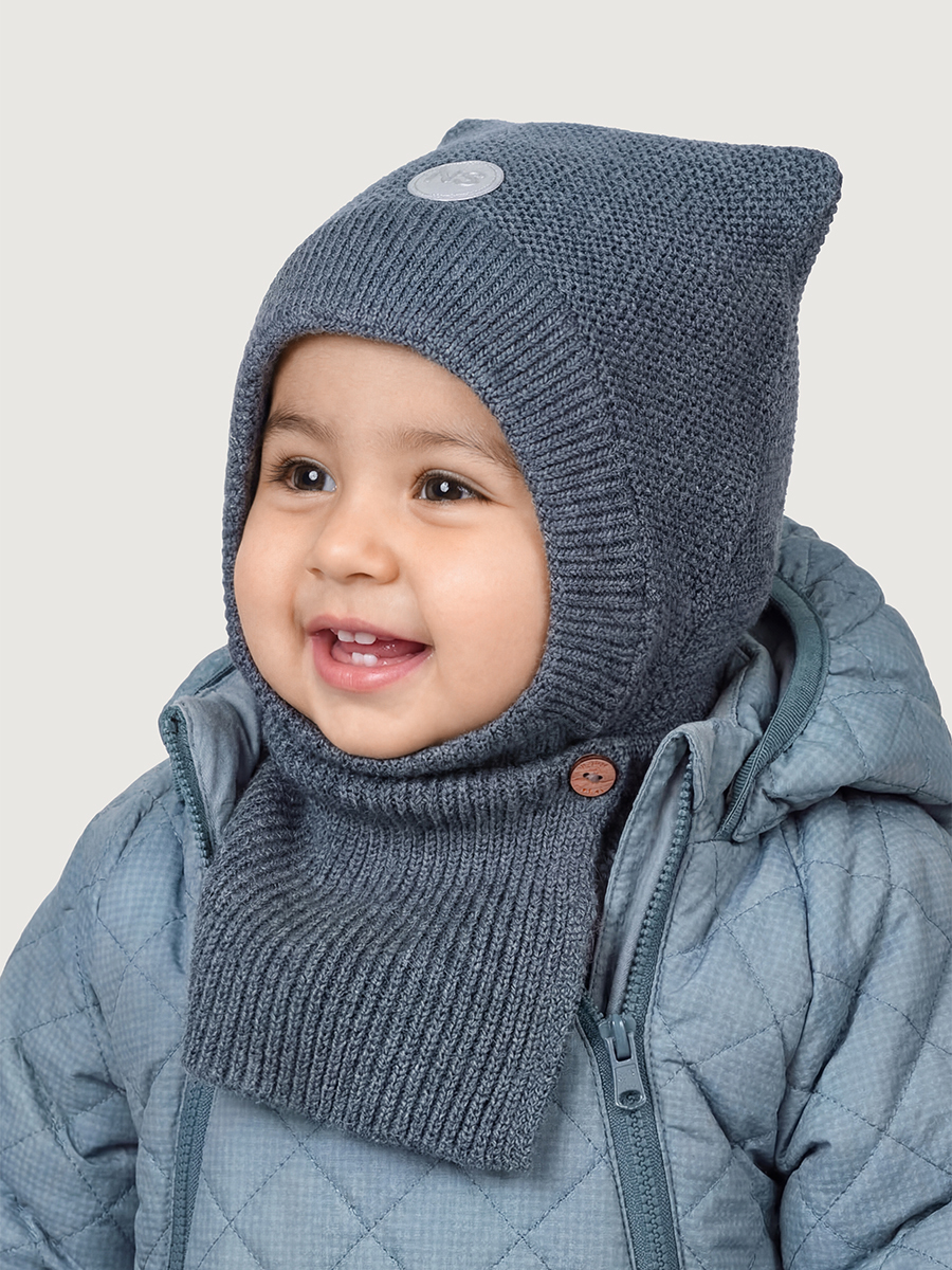 Шапка-шлем NIKASTYLE 11м11425 джинс - фото 1