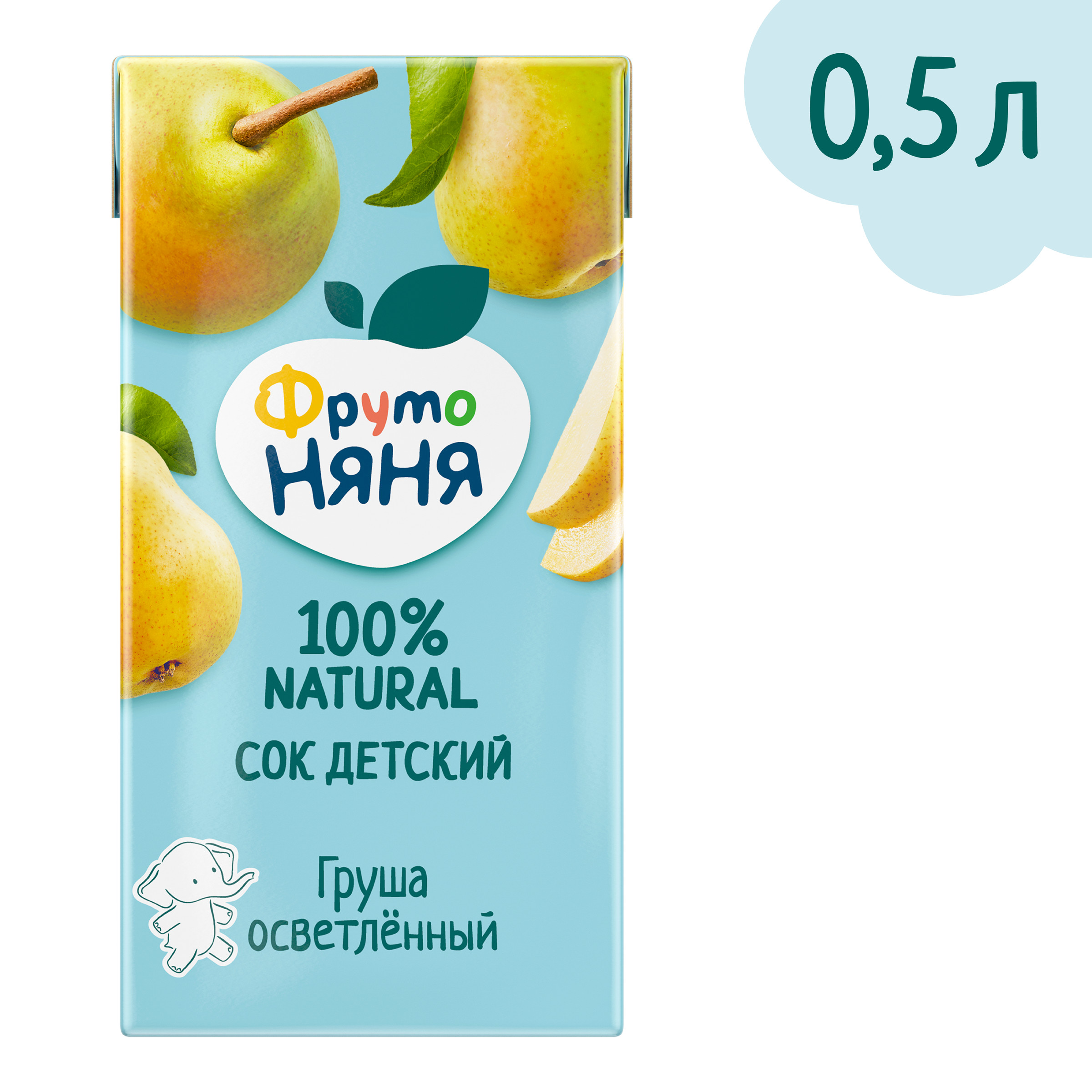 Сок ФрутоНяня Груша с 3 лет 0.5 л - фото 1