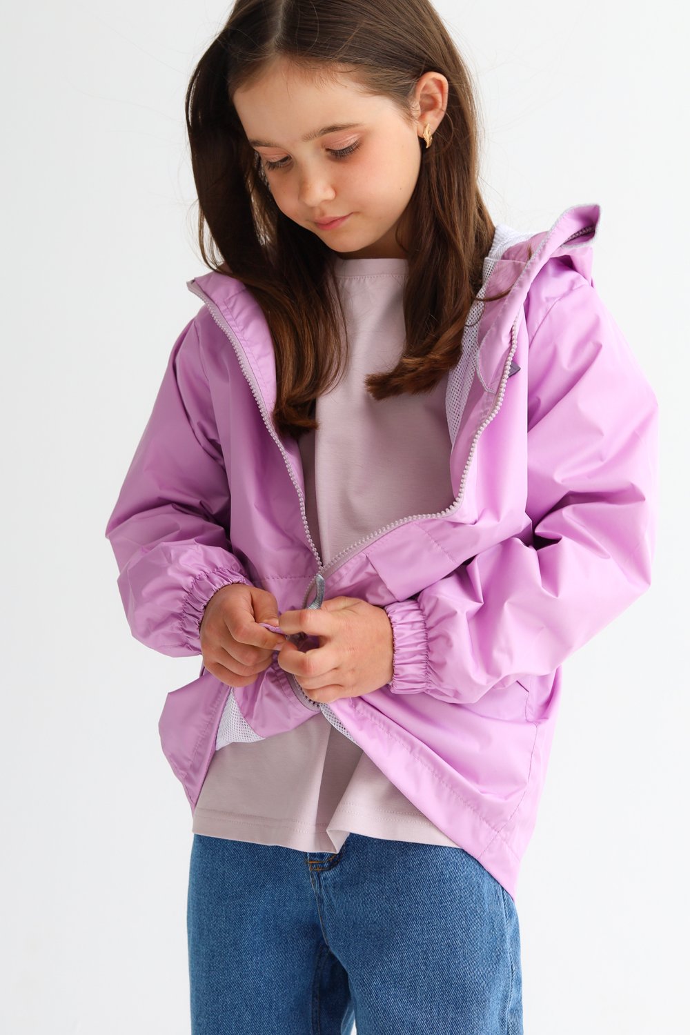 Ветровка MINIDINO В-ВЕТ-001/ДВетровка детская Сетка фиалка - фото 2