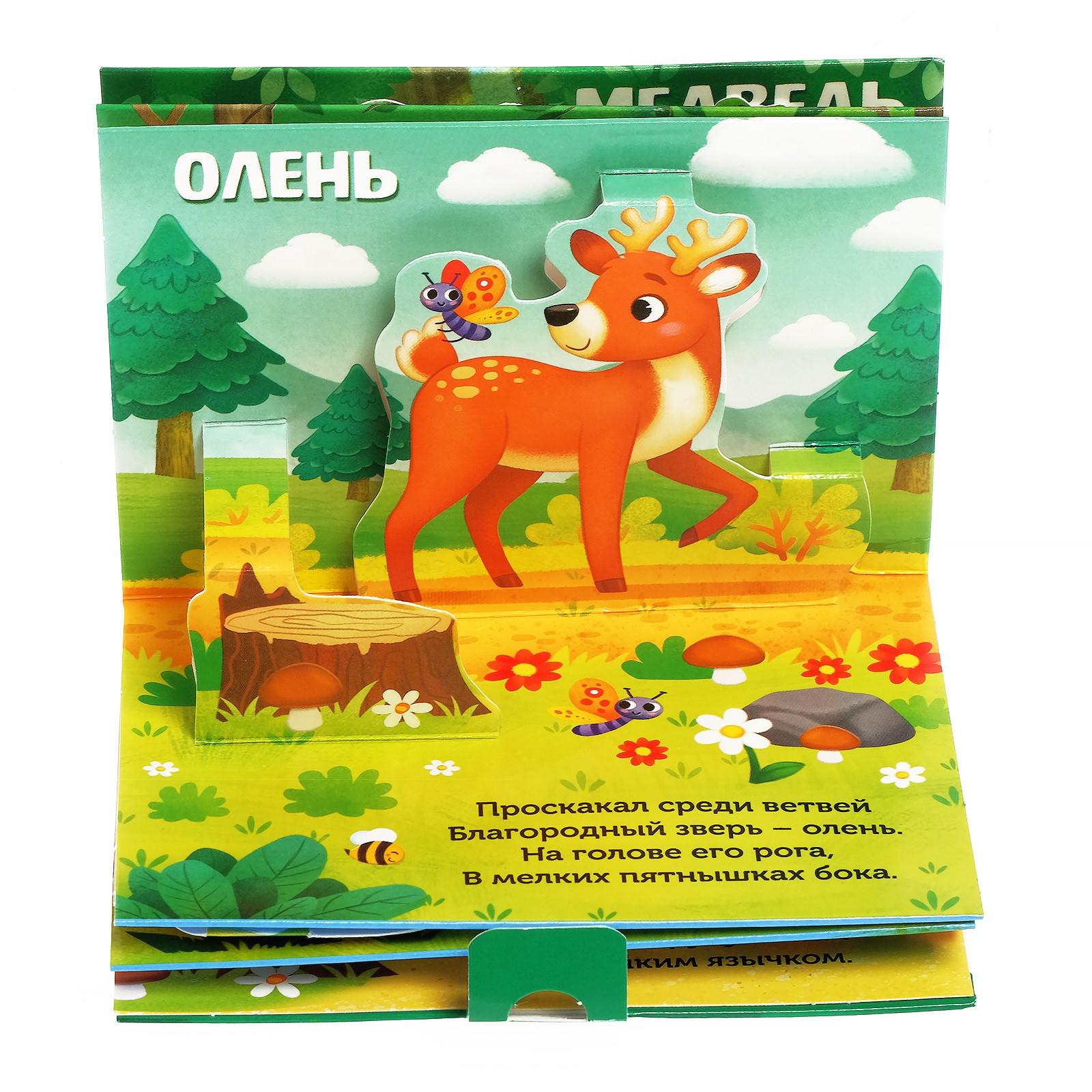 Книжка-панорамка 3D Буква-ленд «Кто прячется в лесу?» 12 стр. - фото 6