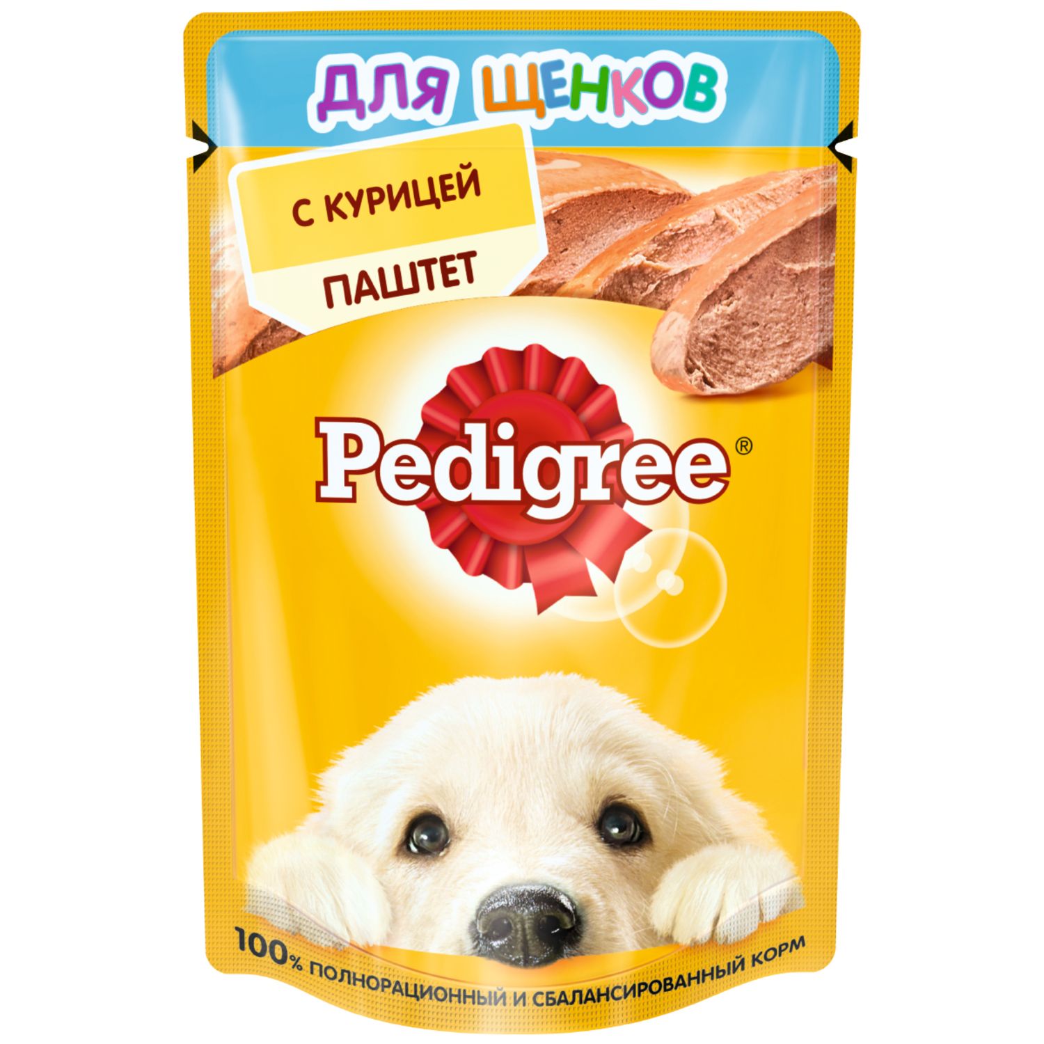 Корм для щенков Pedigree 80г от 1месяца паштет с курицей - фото 1
