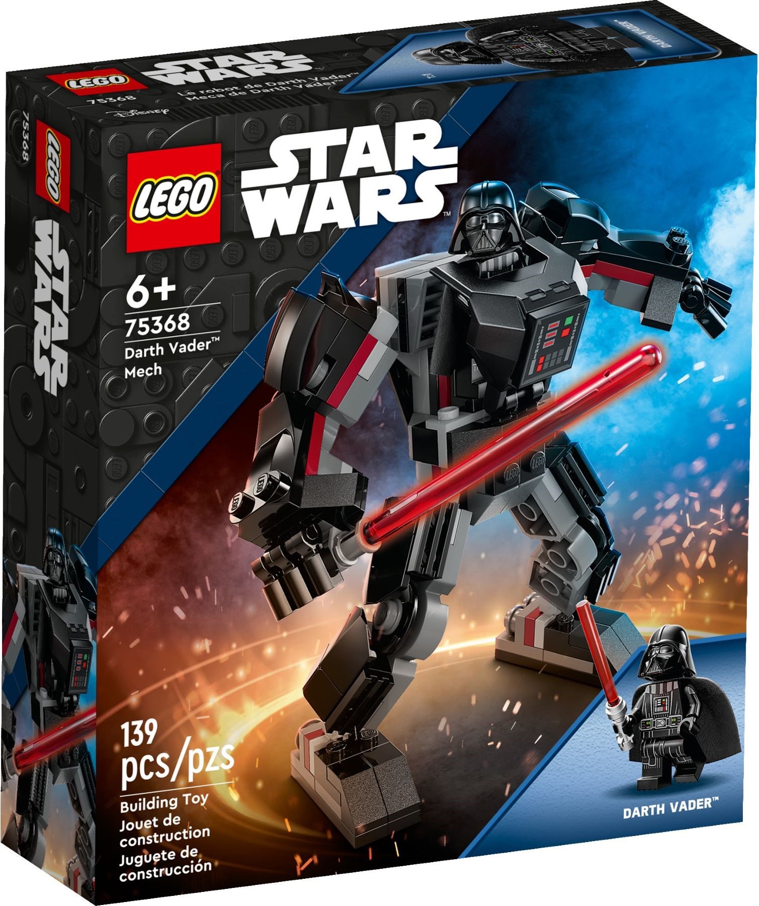 Изображение товара Конструктор LEGO Star Wars Робот Дарт Вейдер 75368 Изображение товара Конструктор LEGO Star Wars Робот Дарт Вейдер 75368