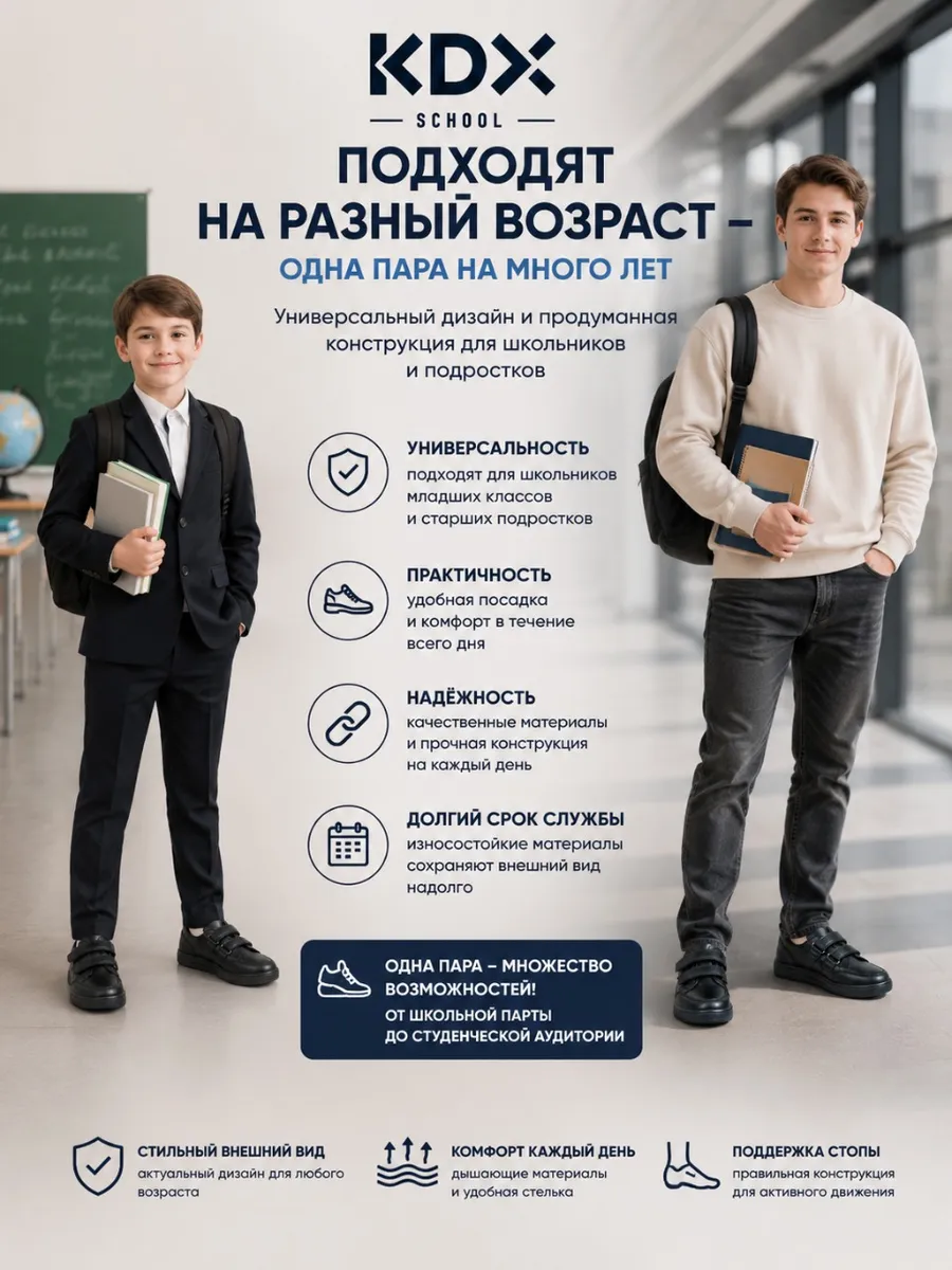 Полуботинки KDX MUSC-23 black - фото 7