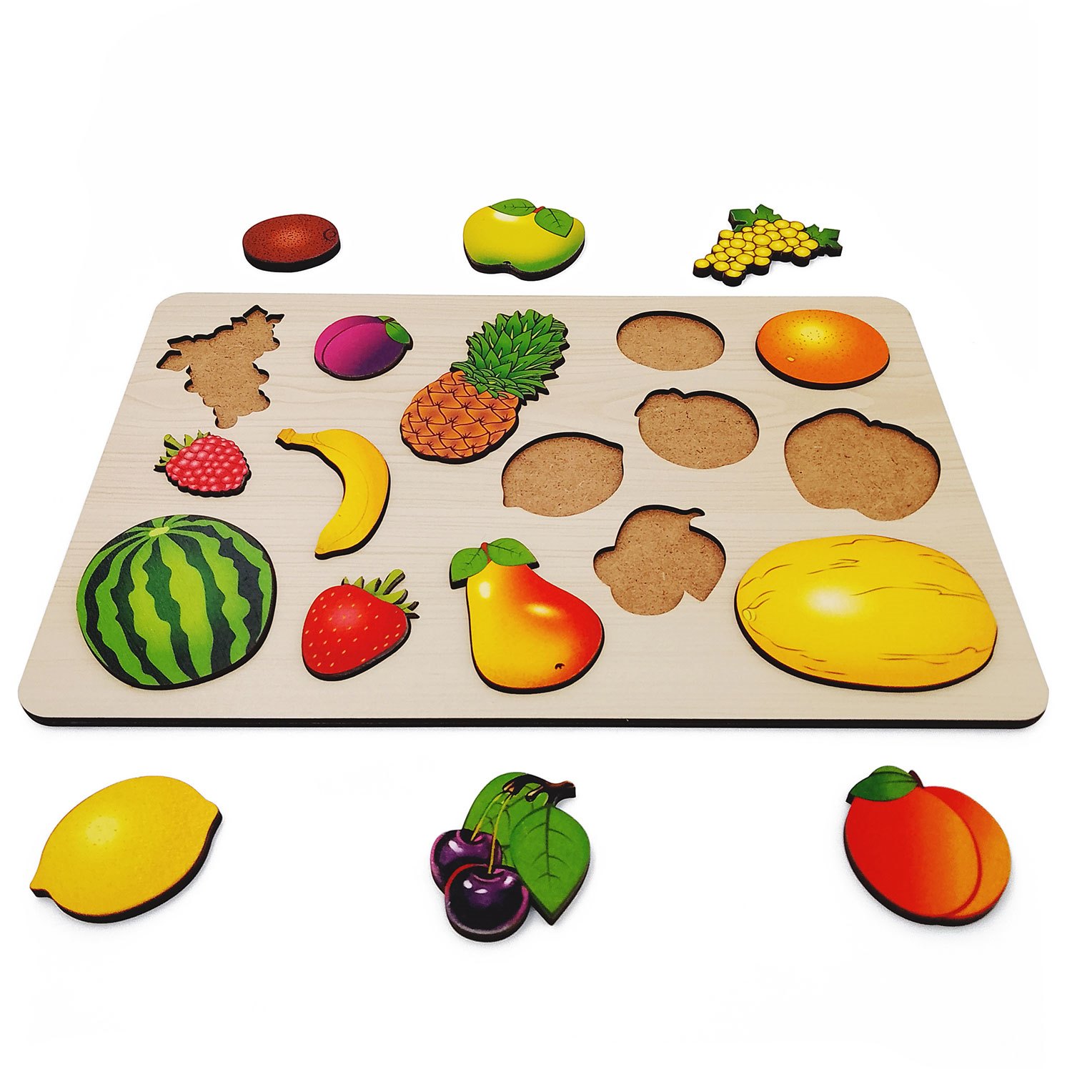 Игрушка Нескучные игры пазл Монтессори Фрукты - фото 3