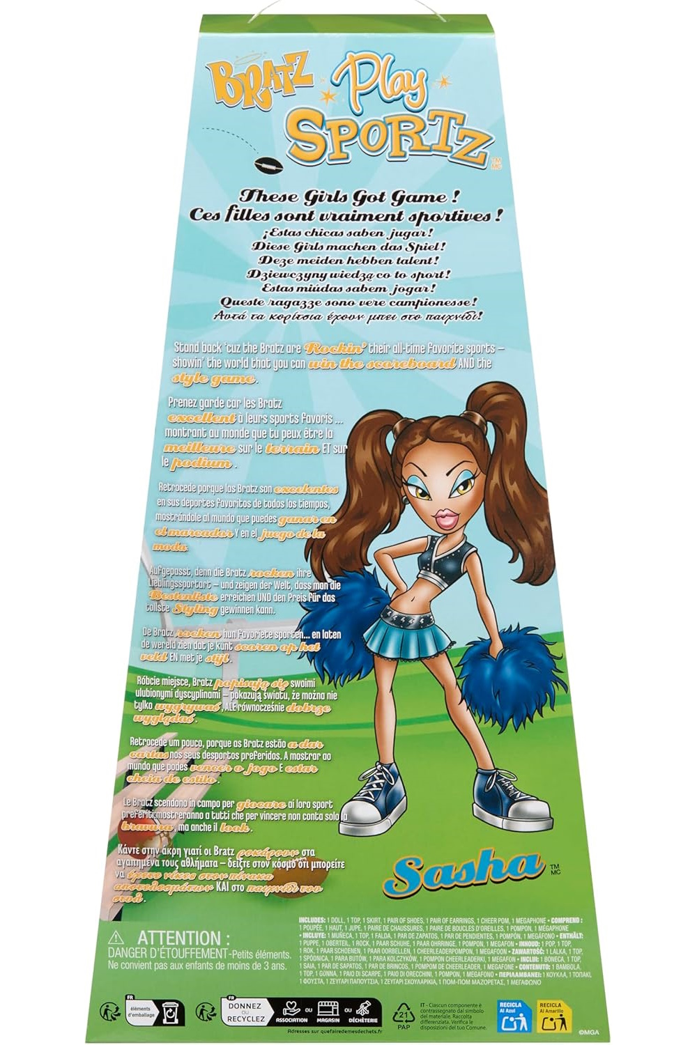 Кукла модельная Bratz Sasha Cheerleader 569565 - фото 8