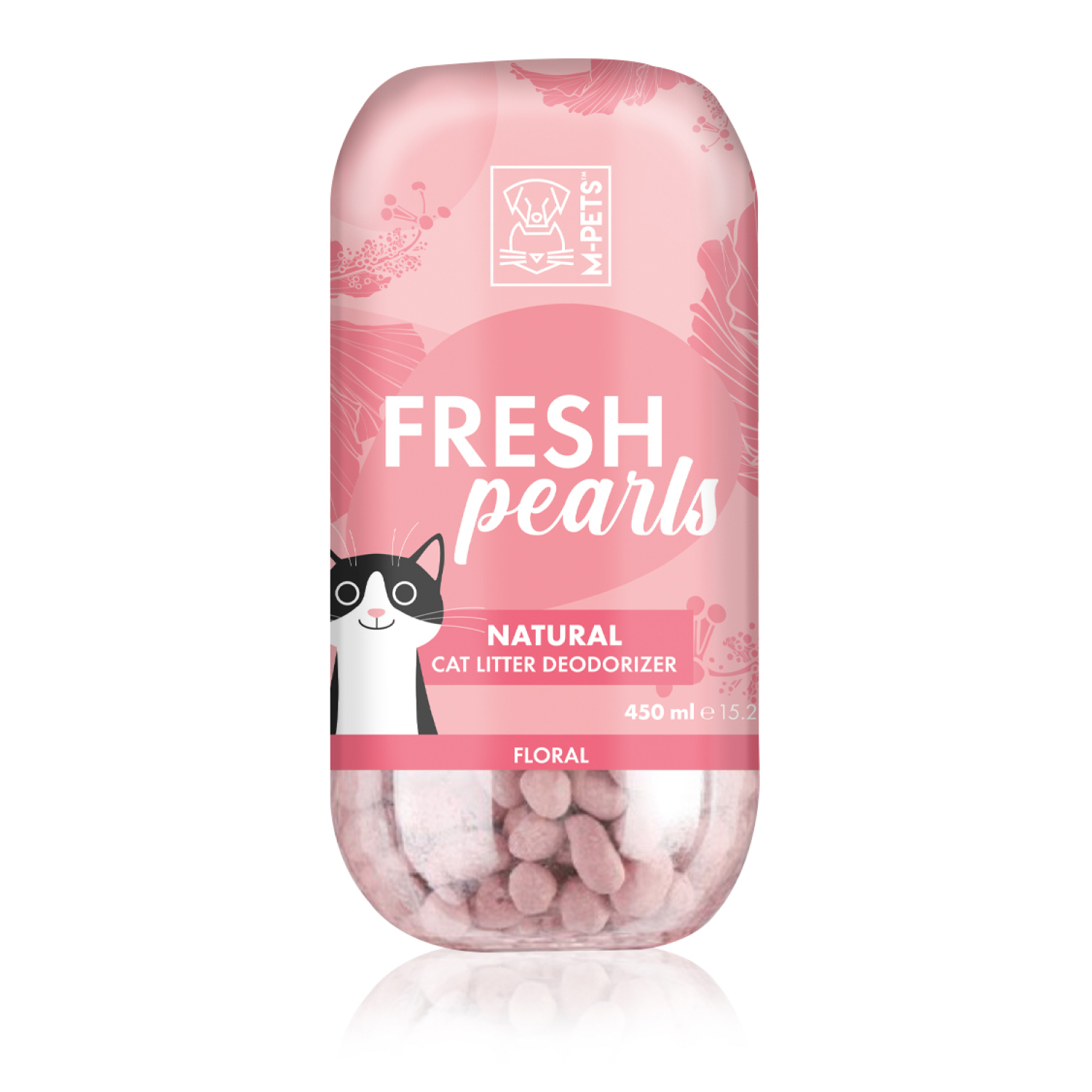 Гранулы для кошачьего туалета M-PETS Fresh Pearls цветочные 450мл - фото 1