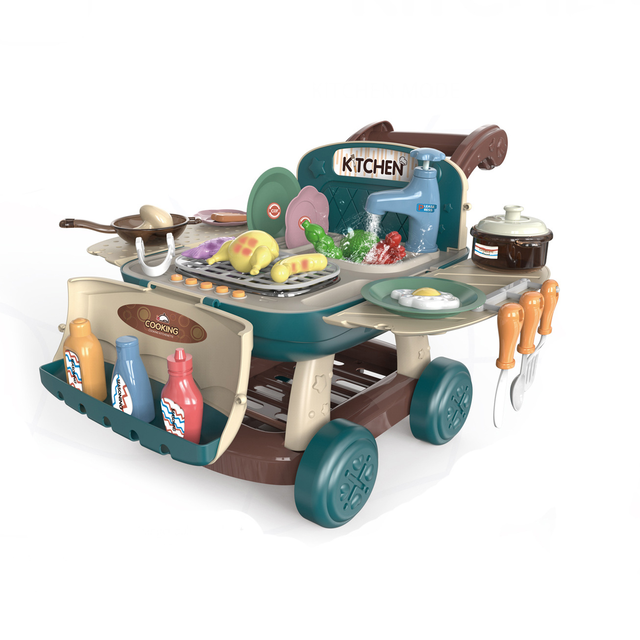 Игрушка SHARKTOYS раковина, посуда, продукты, плита - фото 1
