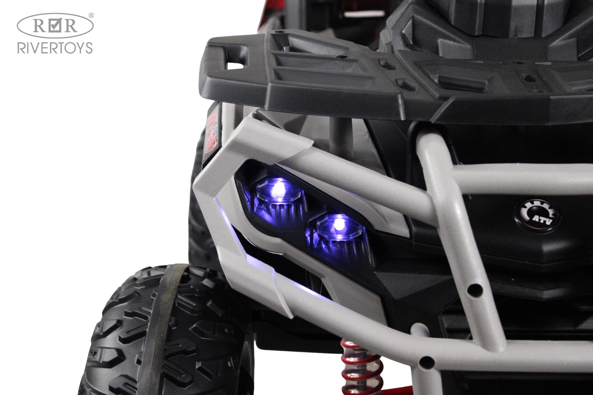 Электромобиль RIVERTOYS Z111ZZ-NEW-GREY С пультом ДУ - фото 3