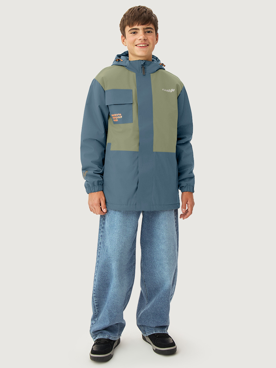 Куртка NIKASTYLE 4м5526 деним/фисташка - фото 1