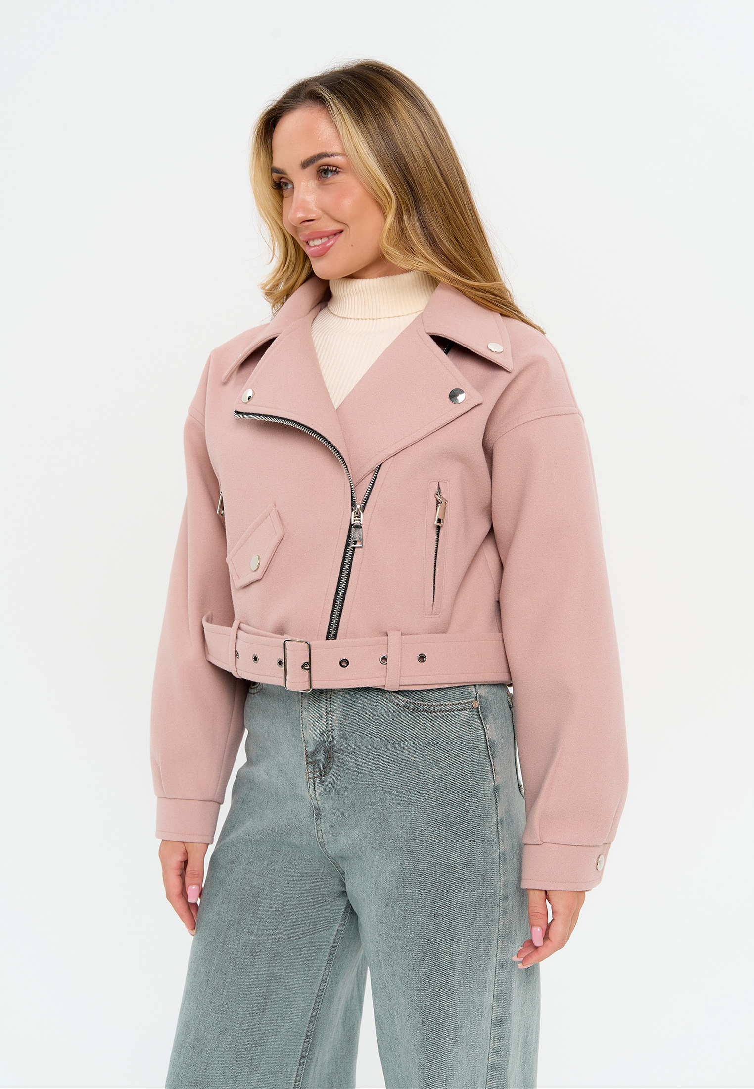 Куртка Stylish AMADEO AJ-8501-розовый - фото 7