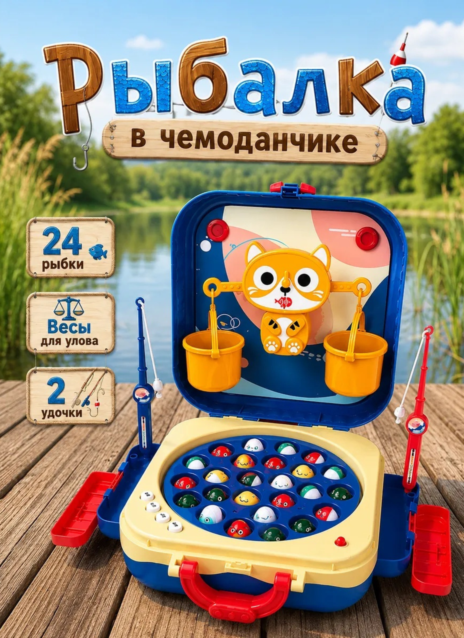 Настольная игра TrendToys Магнитная рыбалка музыкальная - фото 1